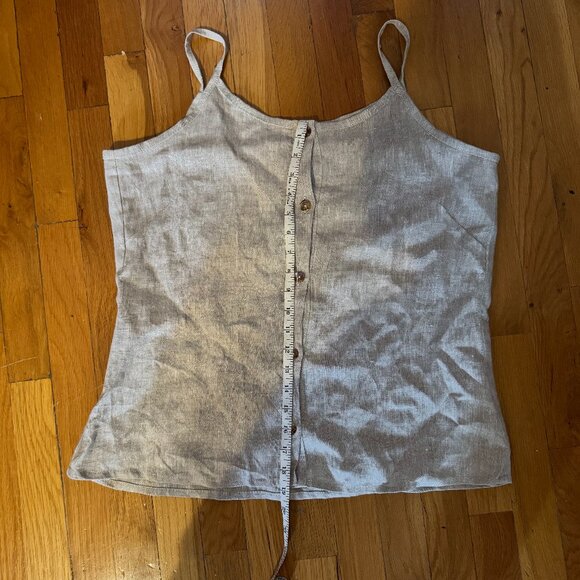 Sand Snow 100% Linen Cami Top - Picture 3 of 5